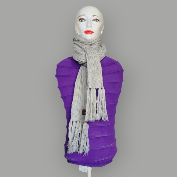 Big Stup Accessories - BigStup Womens Chic Cream Scarf